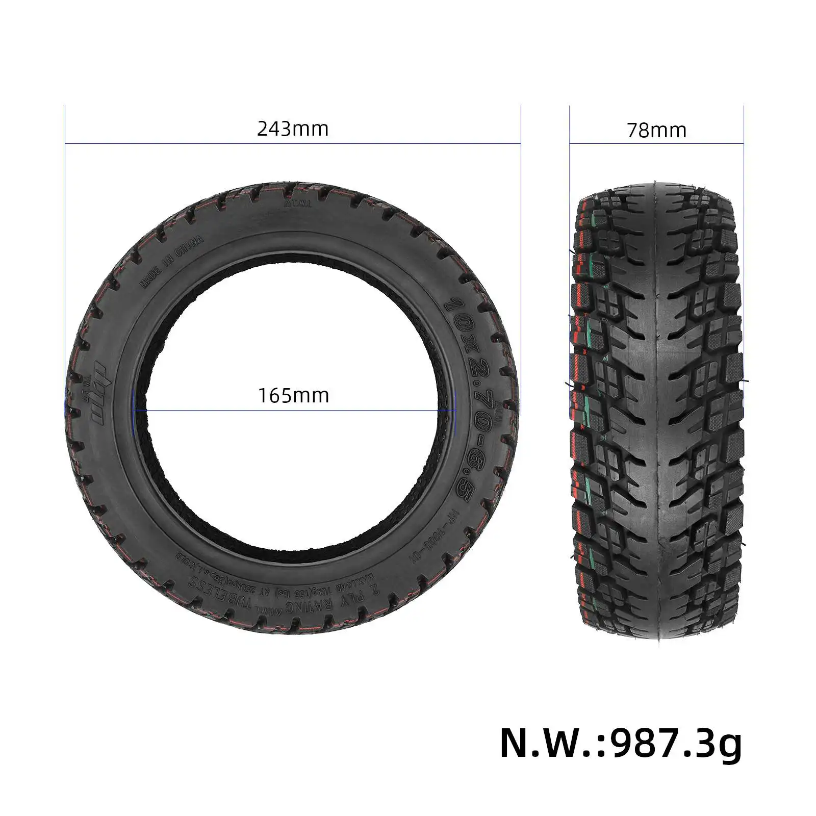 UFO-電動スクーター用のヒーリングタイヤ,交換部品,オフロード車