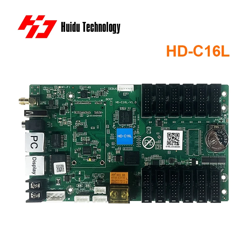 Huidu C08L C16L LED 디스플레이 모듈 제어 카드(Wi-Fi LED 디스플레이 포함) 중소형 LED 스크린용 비동기 제어 시스템