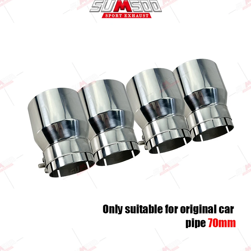 SUMSOO 4 Pieces Stainless Steel Exhaust tips for BMW F87 M2 F80 M3 F82 F83 M4 Direct Fit Exhaust Tip Exhaust Muffler Tip