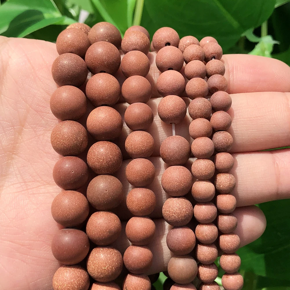 thumbnail image 1 of Cuentas redondas de amazonita mate de piedra natural para hacer joyas, perlas sueltas, pulseras y collares, 15'', 4/6/8/10/12 mm, 1 of 5