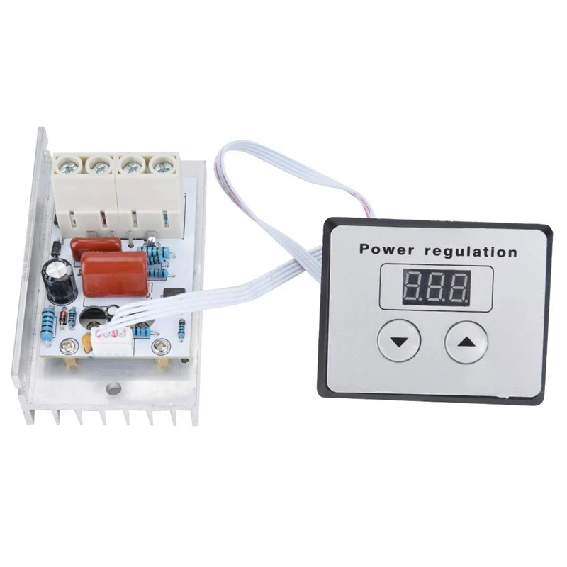

CNC Dimming Speed Controller Dimmer Switch, 10000W SCR Digital Voltage Regulator Speed Control Dimmer Thermostat AC 220V 80A