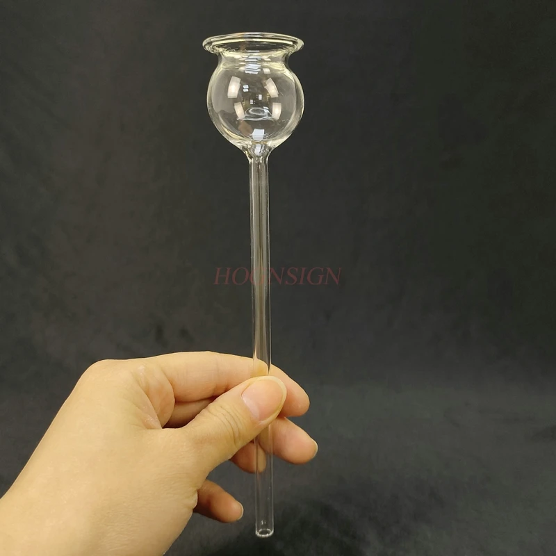 Safety Funnel (Straight) Glass Long Neck Funnel Chemical Experiment Equipment