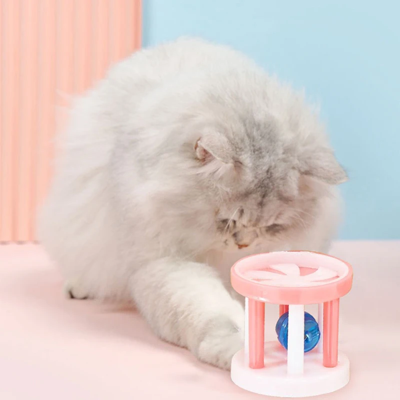 CatToyPlasticBallwithBellRingPlayingChewRattleScratch