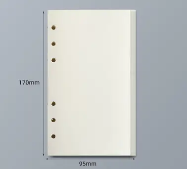 45 Sheets A5 A6 A7 Loose Leaf Notebook Refill Spiral Binder Inner Page Line Blank craft  Grid Inside Paper Stationery - Image 27