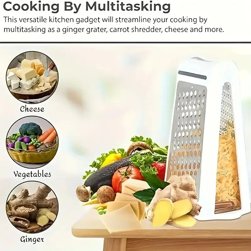 1 Piece Stainless Steel Double-Sided Cheese Grater Multi-Functional Kitchen Tool Can Chop Cheese Butter And Vegetables Easy To u 1 Piece Stainless Steel Double-Sided Cheese Grater Multi-Functional Kitchen Tool Can Chop Cheese Butter And Vegetables Easy To u