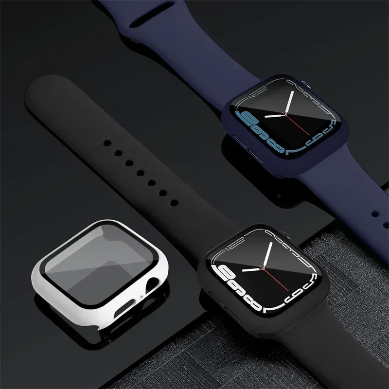 Premium Silicone Sport Band with Glass and Protective Case