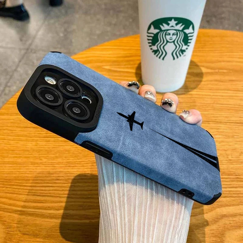 เคสหนังด้านหรูหรา ป้องกัน iPhone 17/16/15/14/13/12/11 Pro Max 16 Plus X XR XS Max