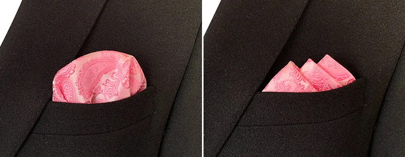 30 Farben 25 * 25 cm Herren-Business-Anzüge Einstecktuch Taschentücher für Hochzeit Mode Paisley Dot Taschentücher Herren-Taschentuch – Detail 14