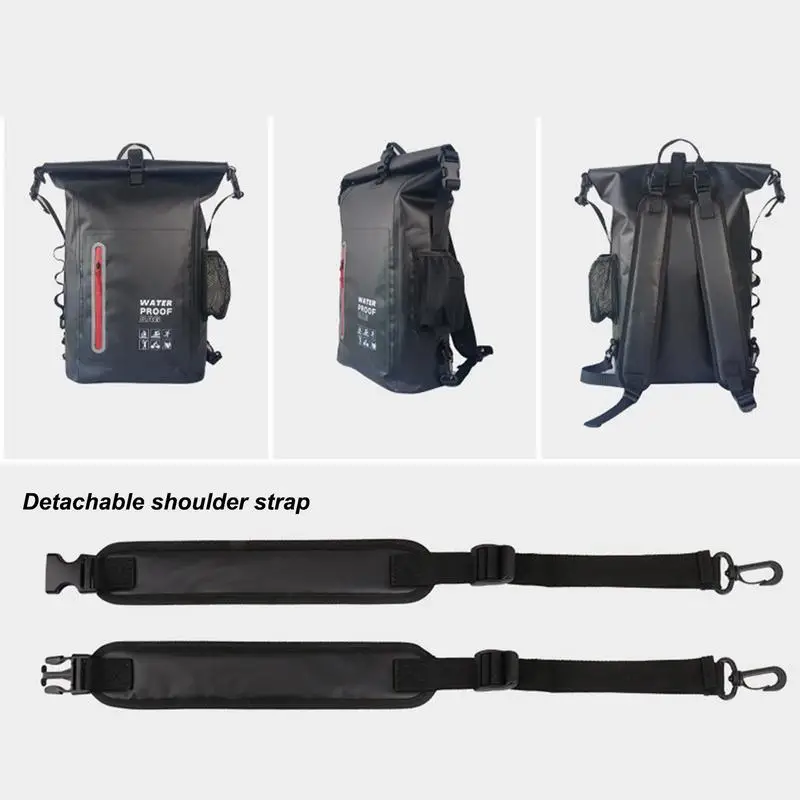 25L Waterproof Dry Bag Storage Pack Pouch For Swimming Trekking Rafting Marine Dry Bag Reflective Strips Travel for Outdoor
