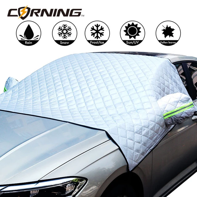 Car Windshield Mirror Reflective Bar Cover Sun Shade Protector Winter Snow  Ice Rain Dust Frost Guard Aluminium Film Universal