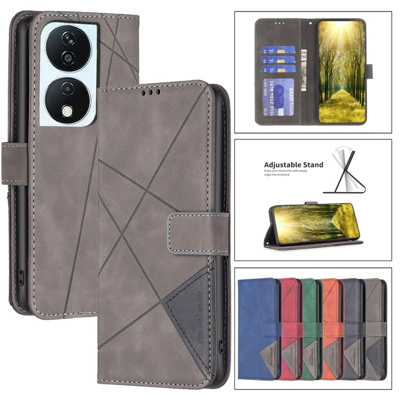 Cover Per Honor X7A Custodia A Libro Pelle Flip Portafoglio