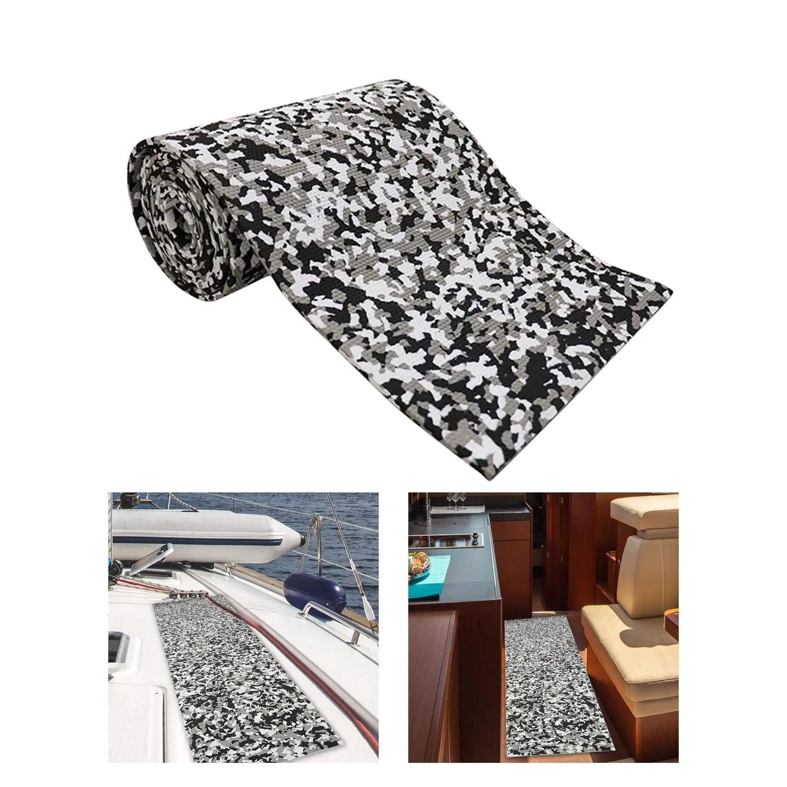 Tarpaulin, 250x26cm EVA Camo Self Non Boat Carpet Mat for Boat Decks Kayaks RV Surfboards