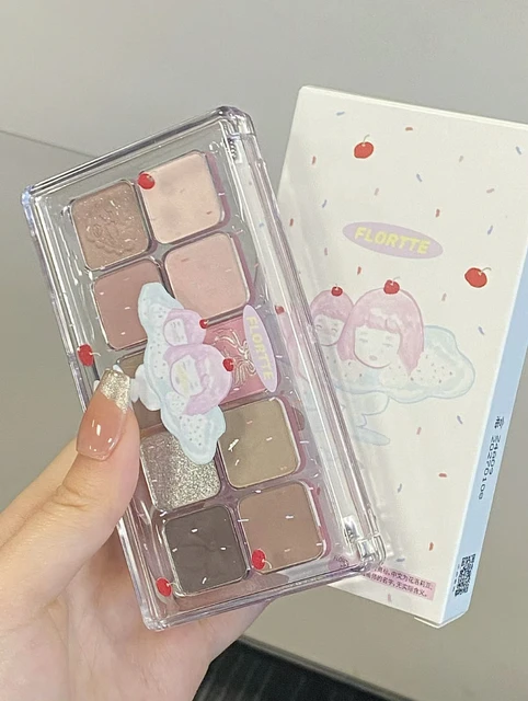 FLORTTE Wackky Girls Dormitory Series Eyeshadow Ten Color Palette Matte Powder Daily Comprehensive Makeup Plate