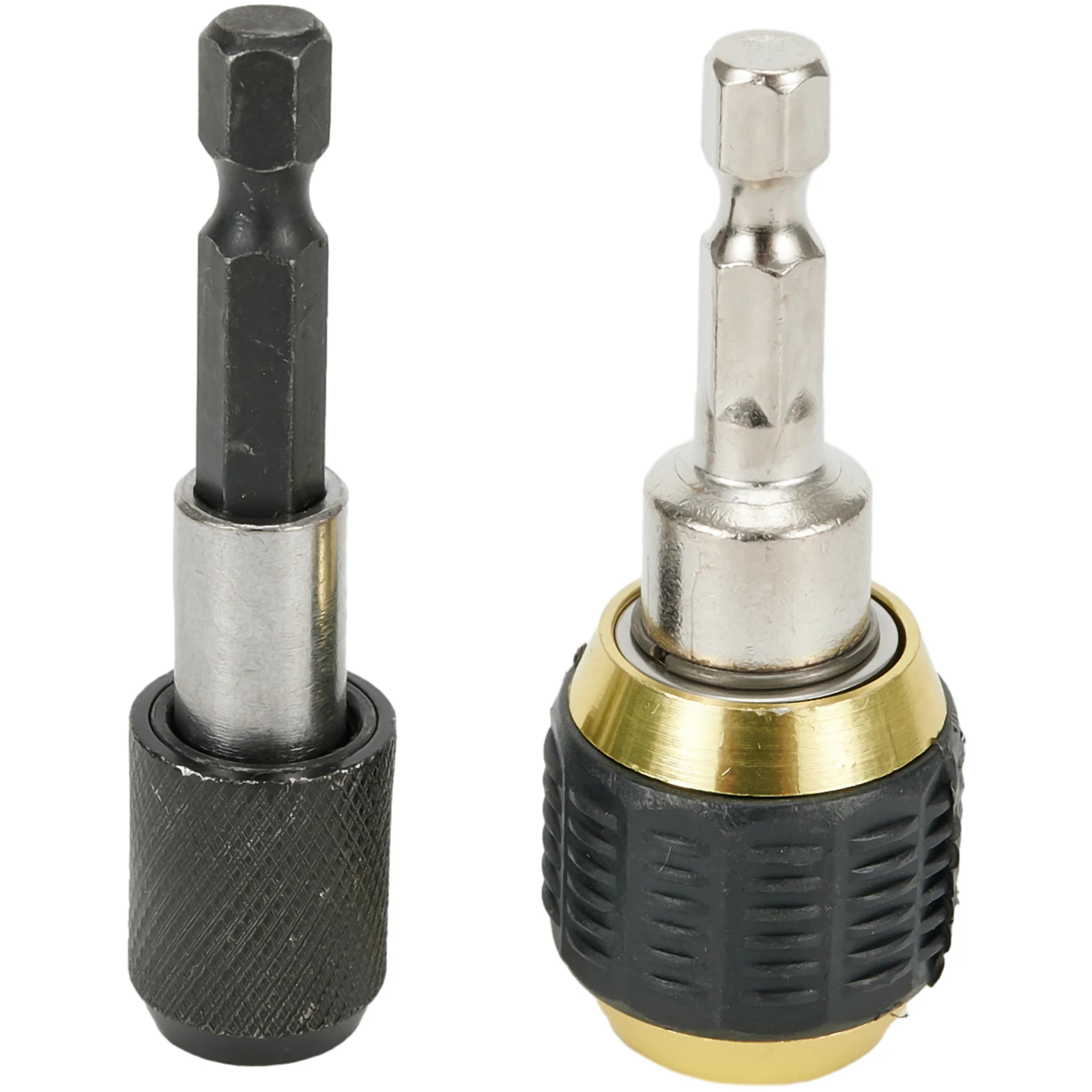 2 Pcs Hex Shank 60mm Keyless Drill Chuck Driver Quick Change Convertor Adapters Drill Bits Holder Power Tools