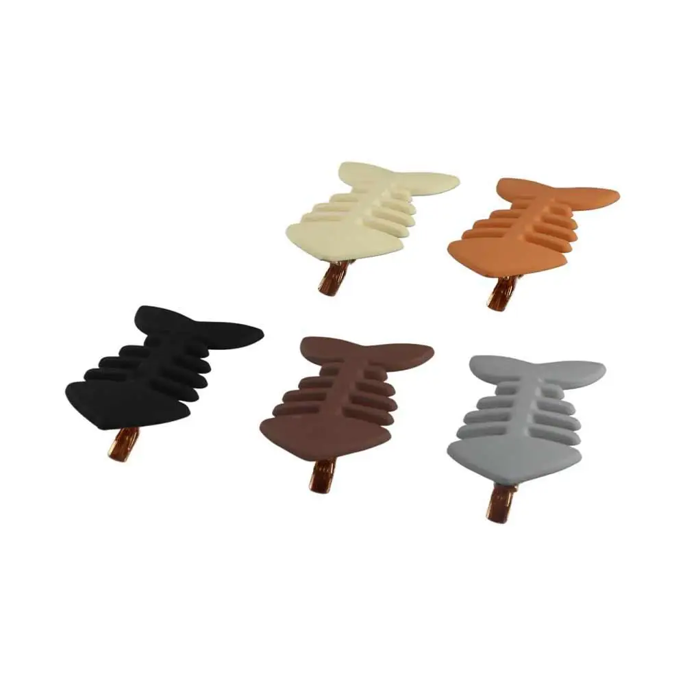 Cute Animal Fish Bone Hair Clip Plastic Headwear Geometry Hair Accessories Y2k Hairpin Hair Ornament