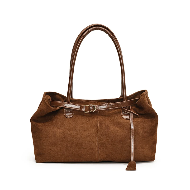 Stylish Retro Large Capacity Shoulder Bag in Classic Minimalist Design