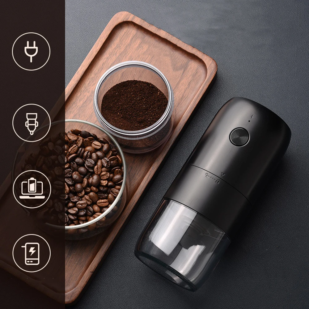 

Electric Coffee Grinder Herb Nuts Grains Pepper Grass Spice Flour Mill Cafe Beans Detachable Coffee Bean Grinder Machine