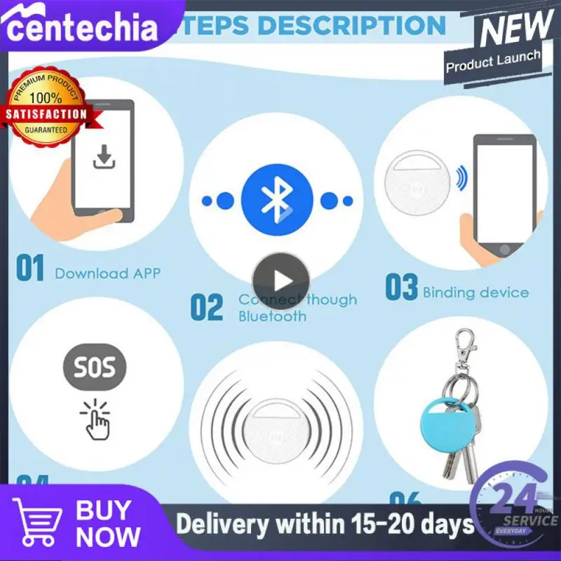 

Портативное круглое мини-устройство для отслеживания, метка, локатор для отслеживания кошек и собак, Gps-трекер для ребенка 4,0, умный трекер