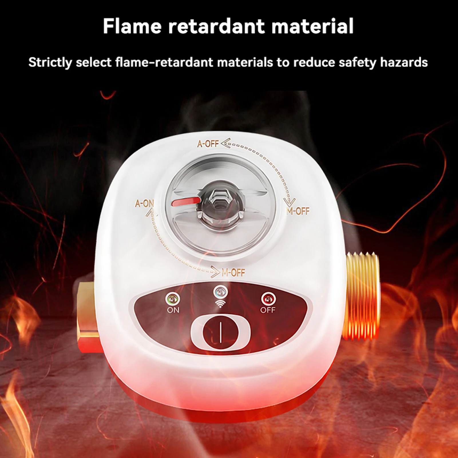 Watervalve Automatic Switch Intelligent Ballvalve IP65 Waterproof Rating Wireless Remote APP Control Compatible Alexa Google