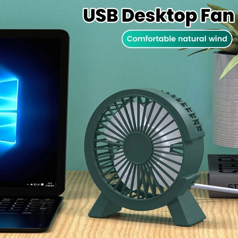 Compact Energy-Saving Silent Desktop Fan - Portable and Efficient