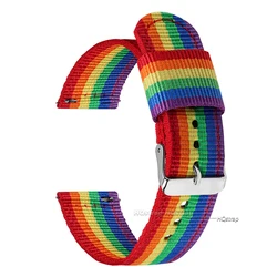 Universal Nylon Quick Release Watch Strap - Durable Replacement Band for All Watch Styles, Unisex Design (Colorful)