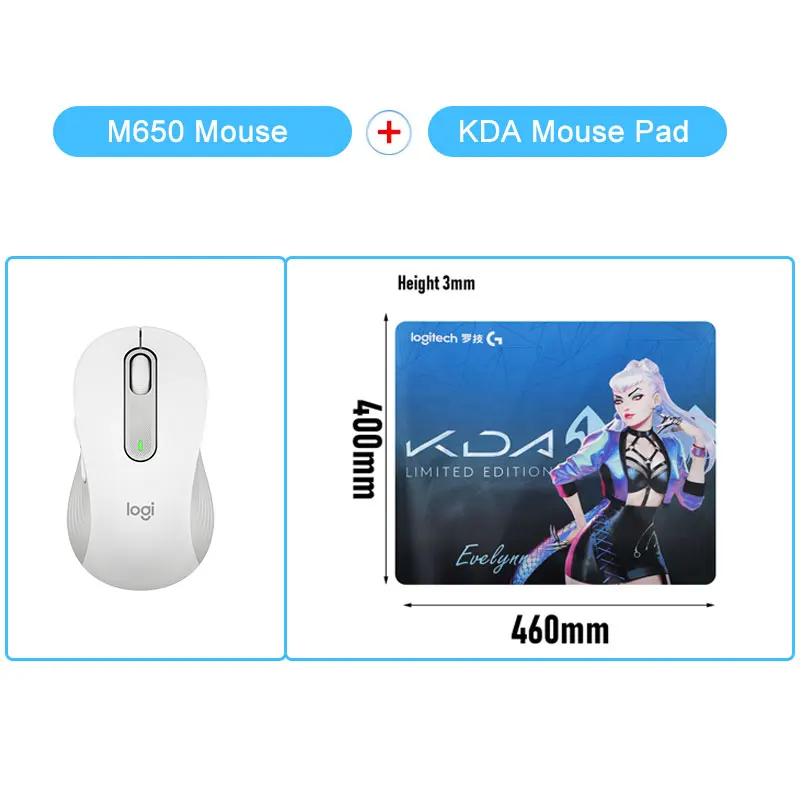 pink mouse gaming World premiere Logitech Bluetooth Mice Signature M650 M650 L Wireless Mouse Sensor Technology Logitech Advanced Optical wireless mouse with usb c Mice