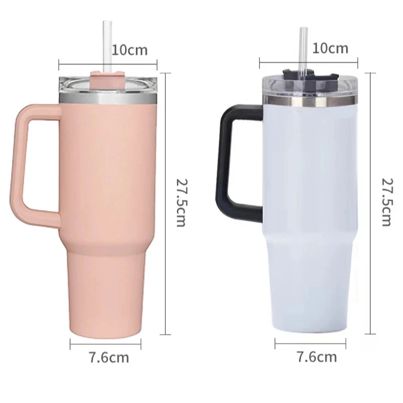 40oz Stainless Steel Thermos Cups With Handle Vacuum Coffee Tumbler Cup  Portable Double Layer Car Coffee Mug Travel Water Mug - Vacuum Flasks &  Thermoses - AliExpress