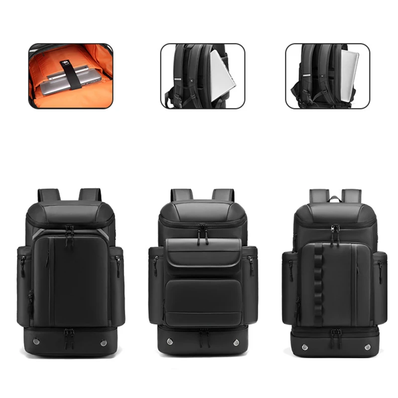 

Men Backpack Outdoors Mountaineering Laptop Backpack Multifunctional Business Travel Waterproof Fashion Travel Backpack Shoe Bag