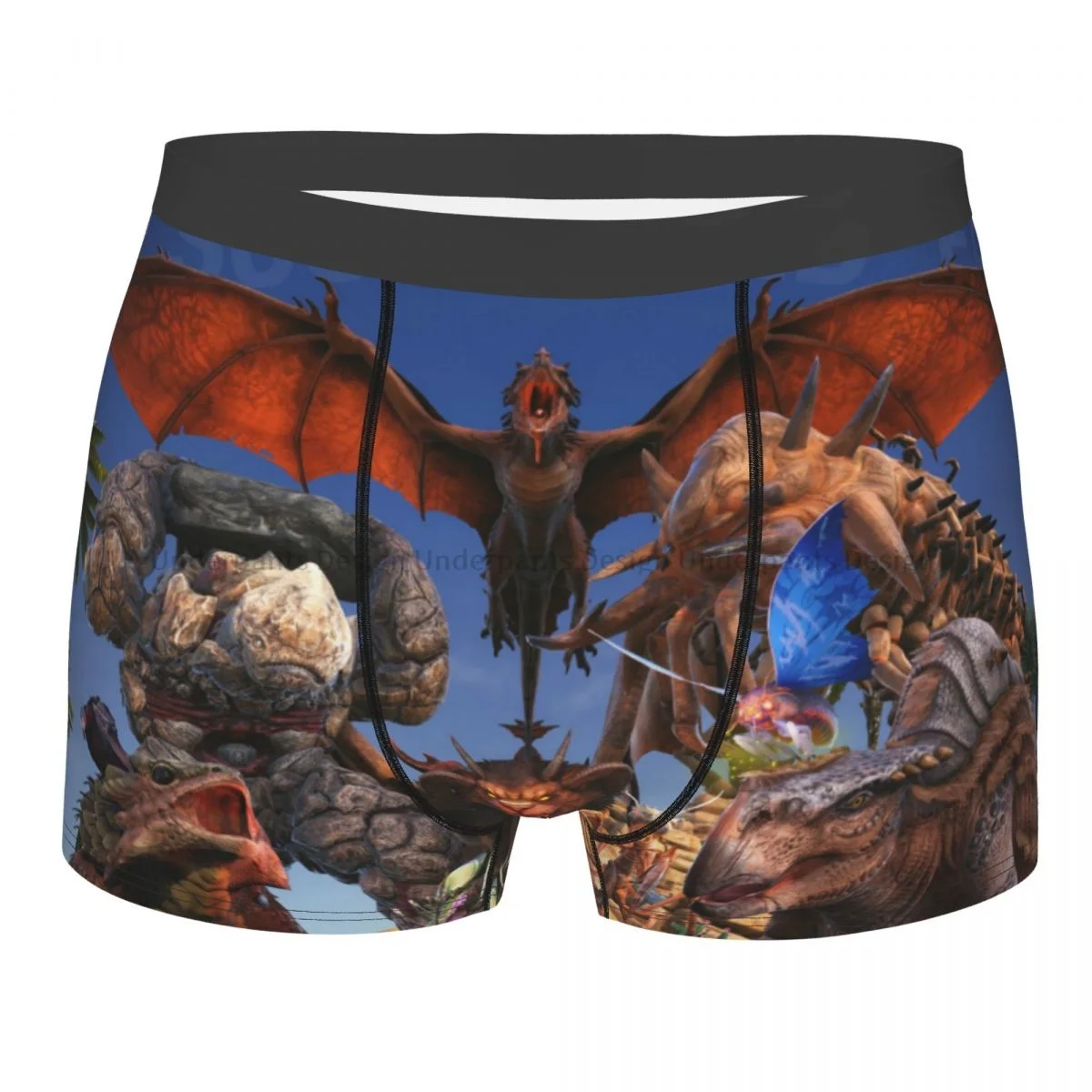 

ARK Survival Evolved Dinosaur ARPG Games Primitive Creatures Underpants Homme Panties Man Underwear Print Shorts Boxer Briefs