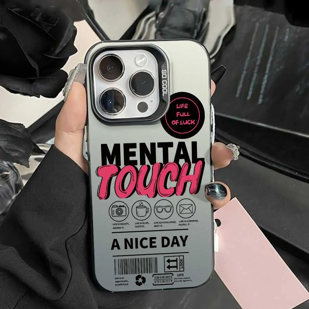 Silver IMD Protective Phone Case Cover