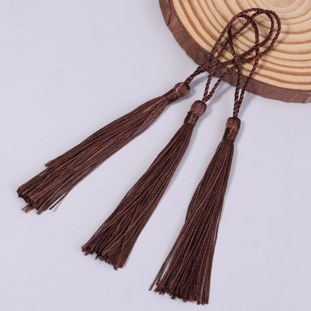 30 stücke 13 cm Hängenden Seil Polyester Quaste Fringe Weiche Flossy Quaste Für DIY Lesezeichen Schlüsselbund Anhänger Schmuck Machen zubehör – Detail 12