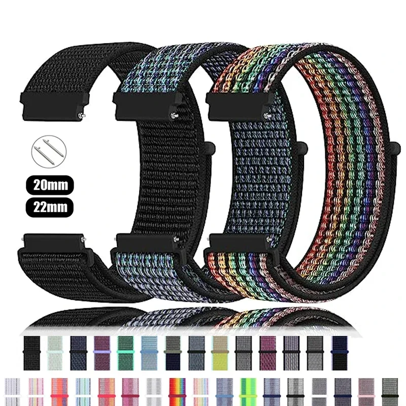 Stylish Nylon Watch Band - Breathable and Adjustable Bracelet Strap