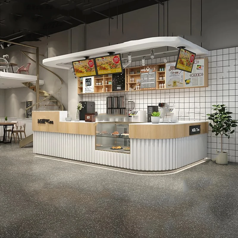 Modern Luxury Reception Desk Bar Counter Front Desk Checkout Cafe Pulpitos Churches Glass Pulpito Party Recepcion Wave