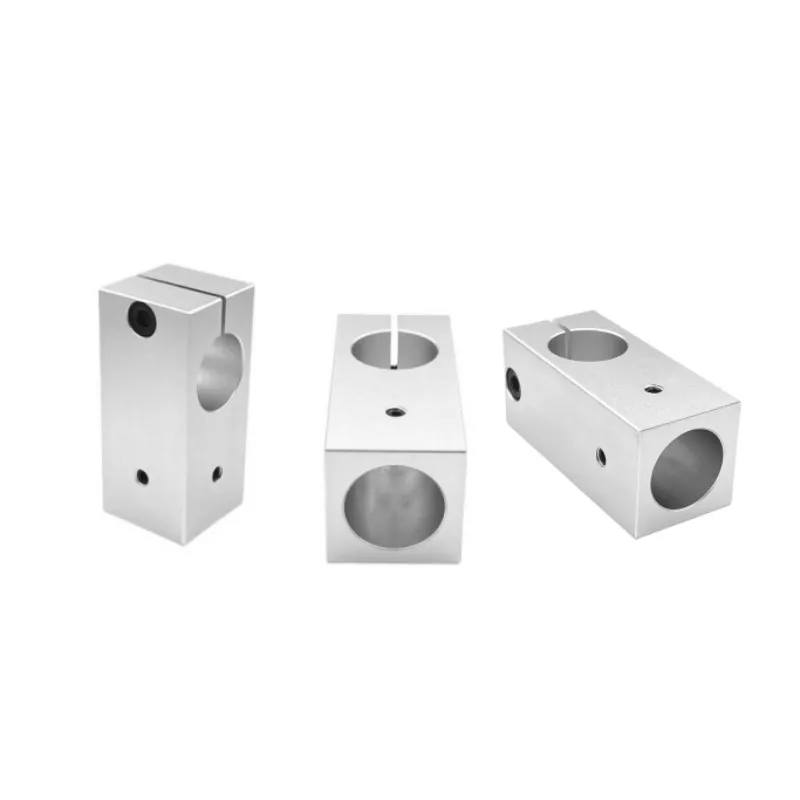 Shaft Connector Shaft Coupler Rigid Shaft Coupler Pipe Frame Connector T-type Fixed Column Optical Shaft Cross Connector Clamp Block Inner Hole Diameter 8 10 12 15 16 20 25 30 mm