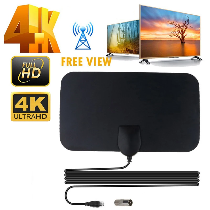 4K Smart TV Signal Receiver 1080P DVB-T2 High-Definition Enhancer RV Outdoor Vehicle-mounted Antenna Indoor TV Antenna Booster - 3