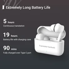 

127 Languages AI Instant Translation M6 Headphones Smart Voice Wireless Bluetooth Simultaneous Interpretation Earphone Earplugs