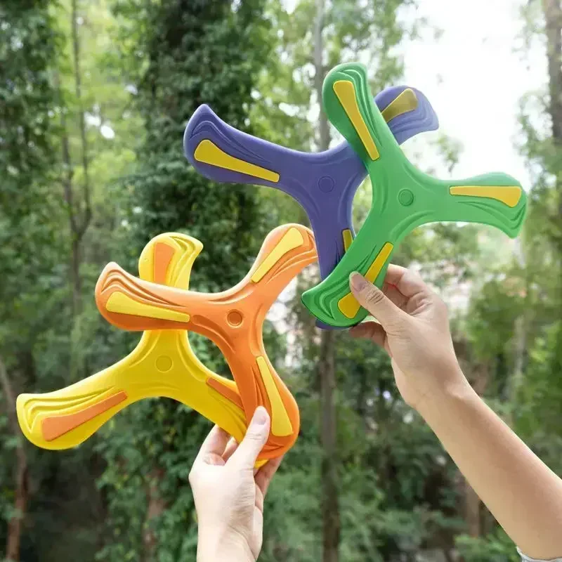 3 Bladed Boomerang Interactive Flying Discs Three-leaf Boomerang Decompression Adult Interactive Outdoor Training Supplies