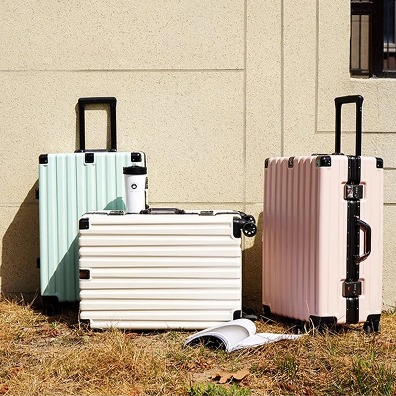 Valise De Voyage Cabine Rigide Avec Roues Multidirectionnelles_voghion.com