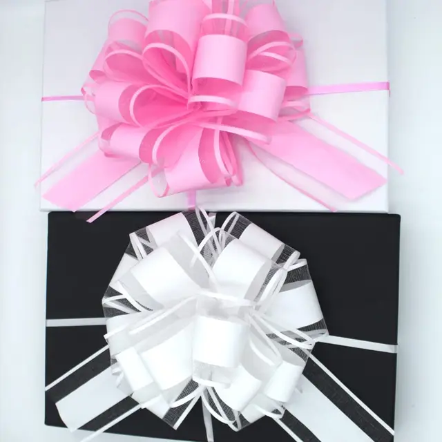 SHIOK 5cm Pull Bow Flower Ribbon For Gifts Party Decoration DIY Craft  Package Wrapping Supplies RB0091