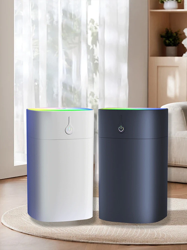 Small square color light cup humidifier, can change the spray form, small portable humidifier, suitable for desktop/car