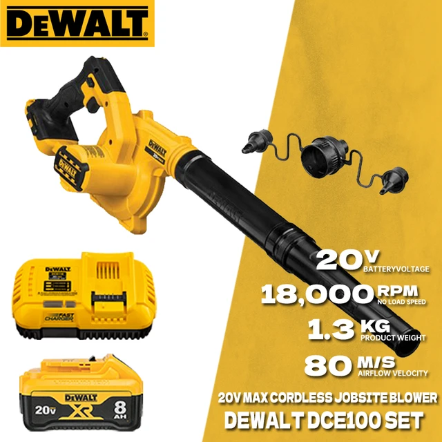 DEWALT DCE100B 20V Handheld Leaf Blower - Yellow for sale online