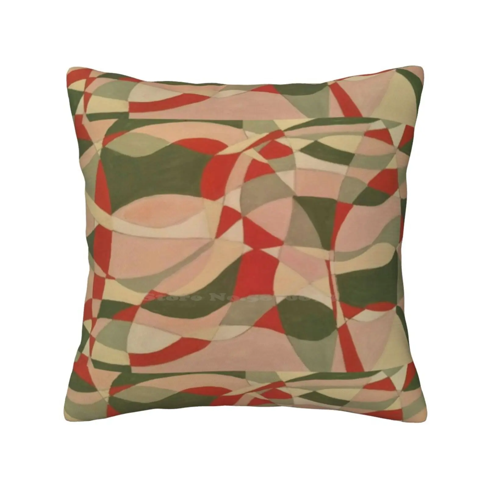 

Абстрактный красный и зеленый домашний диван Автомобильная наволочка