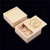 Free Custom Solid Wood Storage Box Top Sliding Personalized Gift Suitable for Ring Gift Box USB Memorial Storage Wooden Box 3
