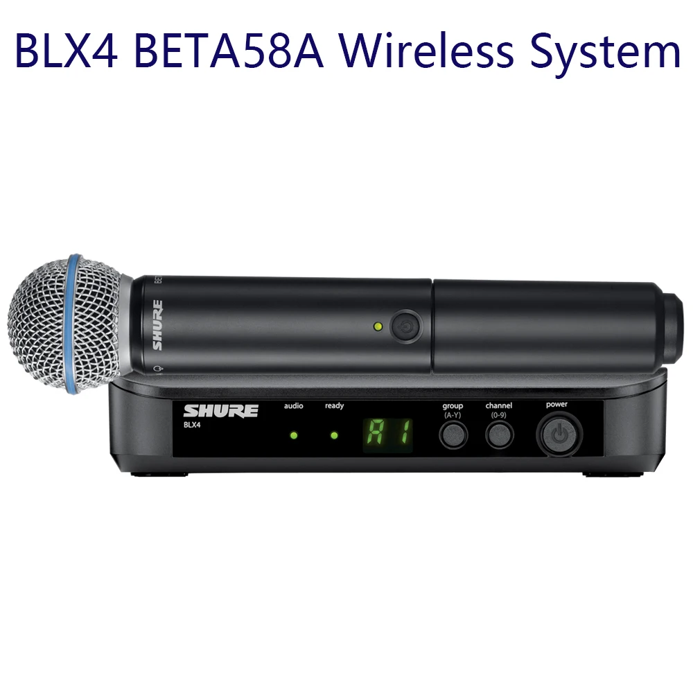 BLX4 BETA58A 무선 마이크 BLX14 BLX24 UHF 마이크 키트, 가라오케 무대 공연용, 교회 음성 스튜디오 녹음