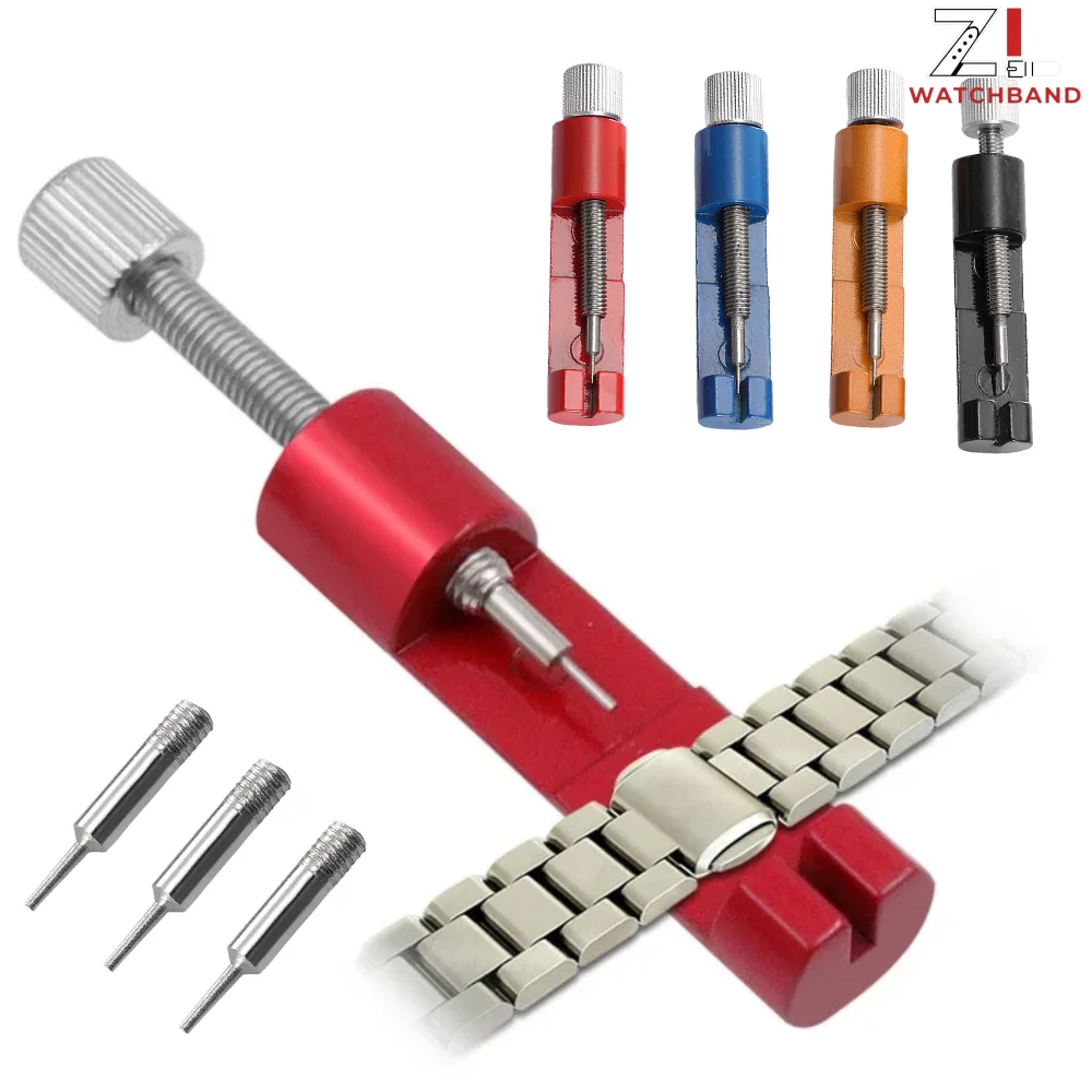 Metal Watch Strap Adjustment and Repair Tool with Adjustable Pin Remover