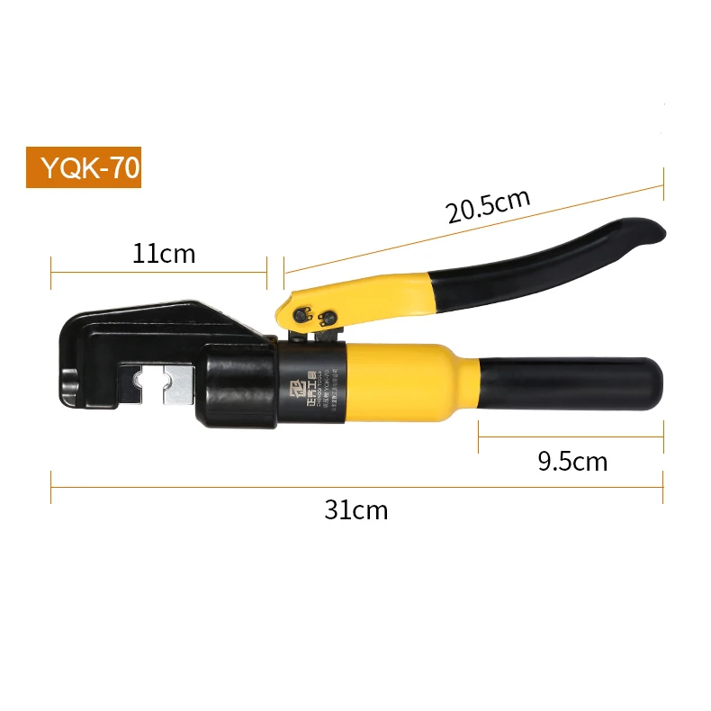 

T50 YQK-300 YQK-70 Crimping Range Home Hydraulic DIY Tools 12T Pressure Cable Lug Press Cable Terminal with jaws