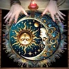 Sun and Moon Tarot Tablecloth Pagan Altar Cloth For Spread Tarot Reading Cover Divination Tarot Mat Spiritual Oracle Cards Pad 2