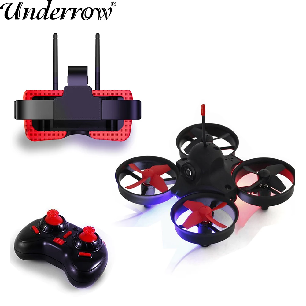 Rtf Micro Fpv rc Corrida Quadcopter Óculos vr Drone Brinquedos 5.8g s2 800tvl Câmera 40ch Ls-vr009