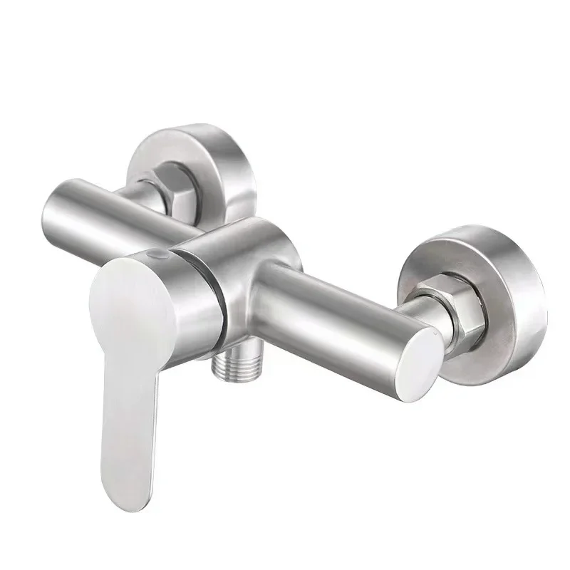 304 stainless steel bathtub faucet Shower Shower set Hot and cold water mixing valve bathroom shower triple faucet 4