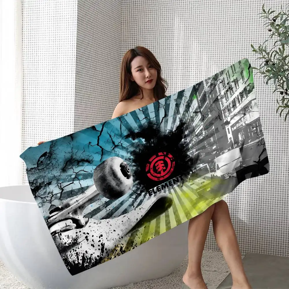 Element Skateboards Trend Microfiber Blanket Quick Drying Beach Towels Oversized Printing Super Absorbent Pool Towel Blanket
